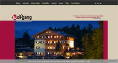 Desktop Screenshot of apartments-wolfgang.com